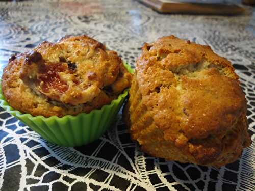 Muffins figues, coco et chocolat blanc