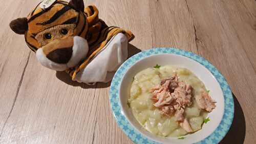 Petit pot fromagé chayotte, pommes de terre, saumon (12 mois)