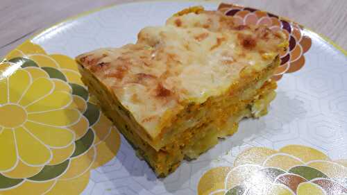 Potiron et ravioles en gratin