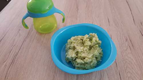 Purée de brocolis à la bresse de bleu (9 mois)