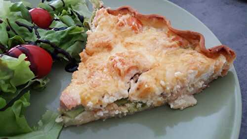 Quiche à l’asperge et aux 2 saumons