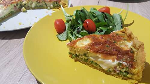 Quiche kiri et petit pois pour les petits et les grands