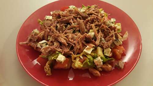 Salade tex mex au confit de canard