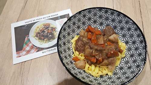 Sauté de veau au vin rouge