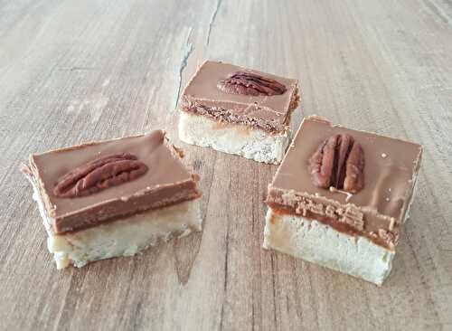 Shortbread au caramel et chocolat