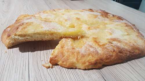 Tarte au sucre ou galette de Pérouges