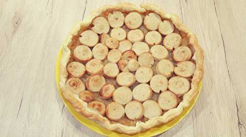 Tarte aux pommes et boudin blanc