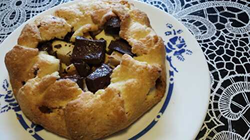 Tartelette improvisée poires-chocolat