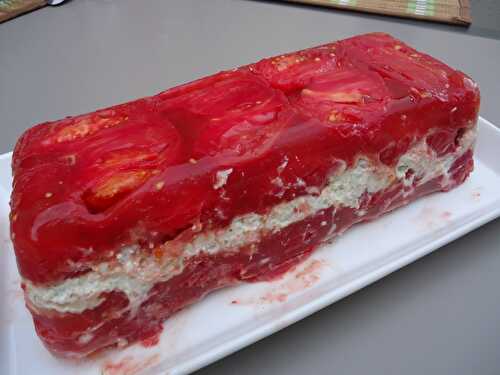 Terrine de tomate et au chèvre