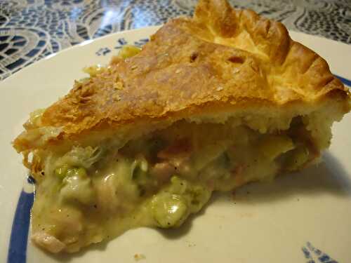 Tourte aux asperges et au jambon