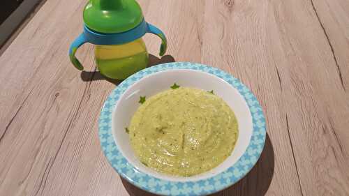 Velouté de Concombre, courgette, Pois Chiche et Fromage Frais Façon Raita (12 mois)