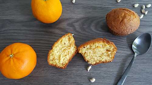 Muffins amandes, fleur d’oranger, cardamome