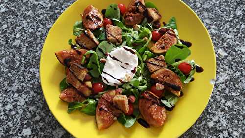 Salade automnale figues et burrata