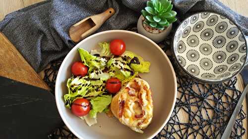 Couronne feuilletée aux restes de raclette