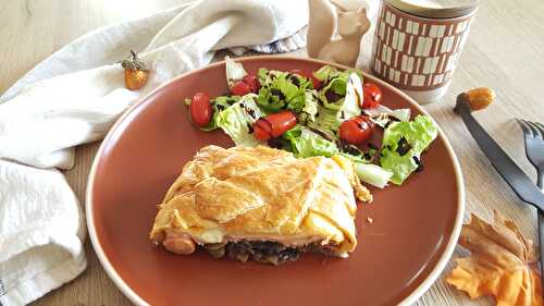 Tresse feuilletée aux reste de raclette