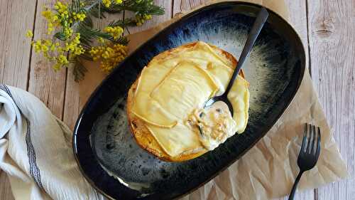 Courge spaghettis façon raclette