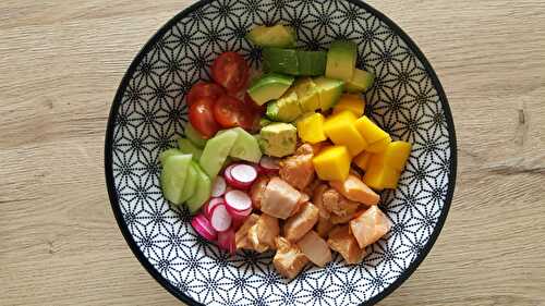 Pokebowl au saumon et boulgour