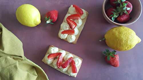 Tartelettes au citron et fraises