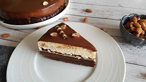 Entremet brownie praliné