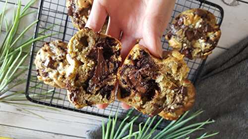 Muffins bananes, matcha et chocolat