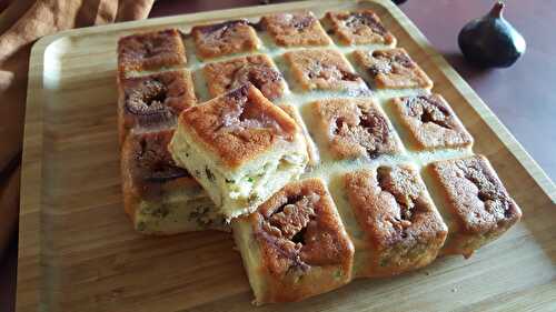 Cake figues, parmesan et graines de courge