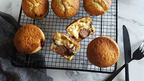 Muffins au lait ribot et coeur chocolat