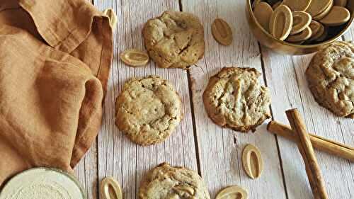 Cookie à la Cannelle et chocolat Dulcey⁣