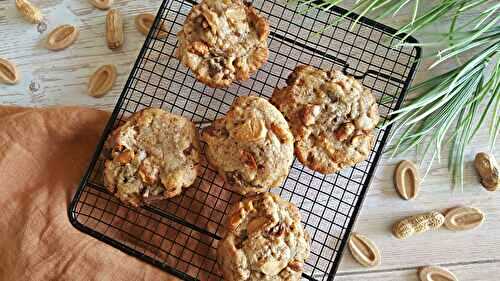 Cookies cacahuètes caramélisées et du chocolat dulcey