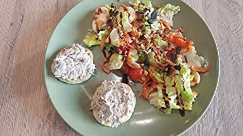 Blinis avec tartinade de maquereaux