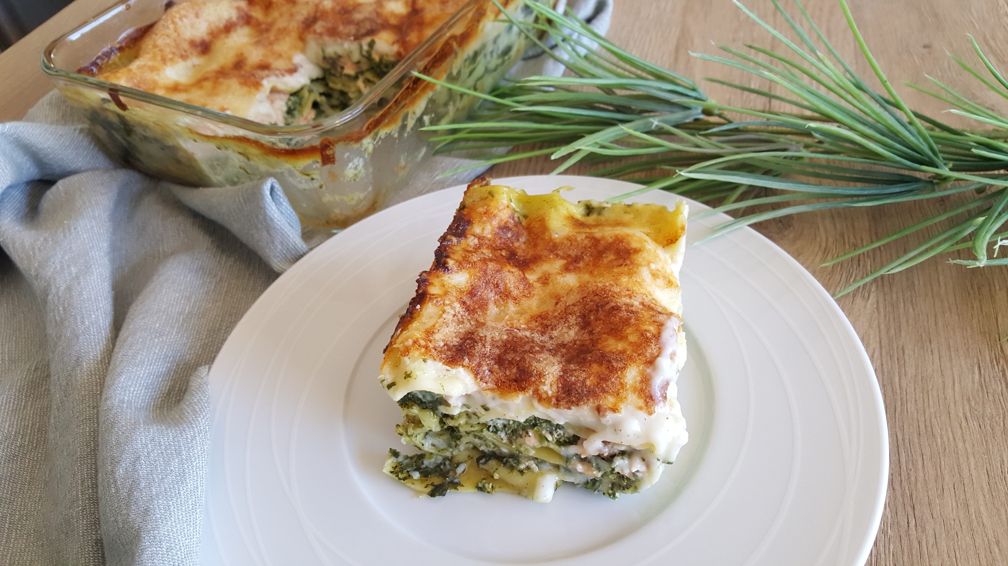 Lasagnes saumon et épinards