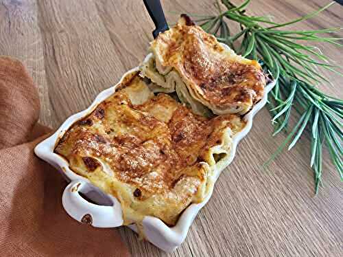 Lasagne courgette et saint nectaire