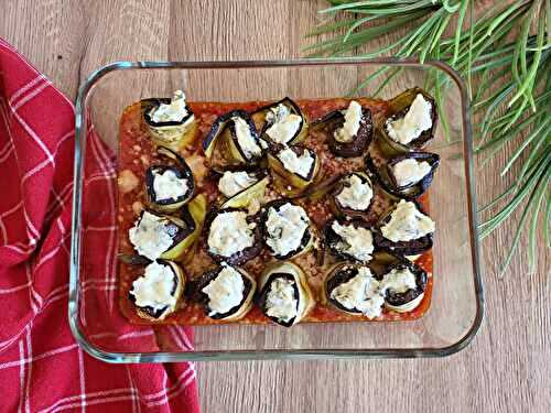 Involtini aubergines & ricotta aux herbes