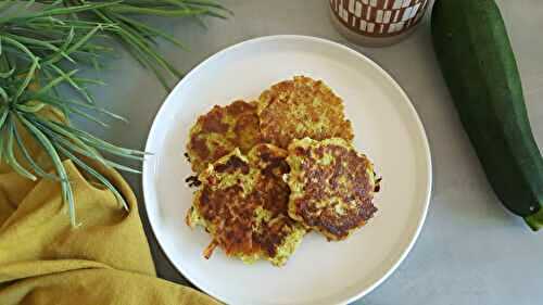 Pancakes de courgette et pois chiche