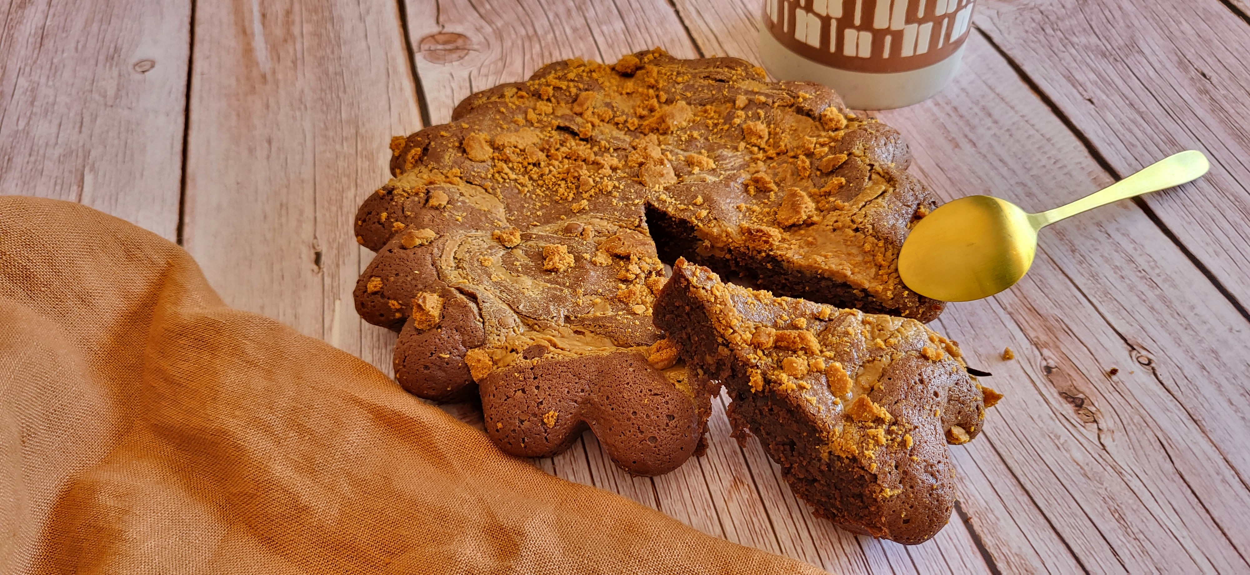 Brownie chocolat spéculos