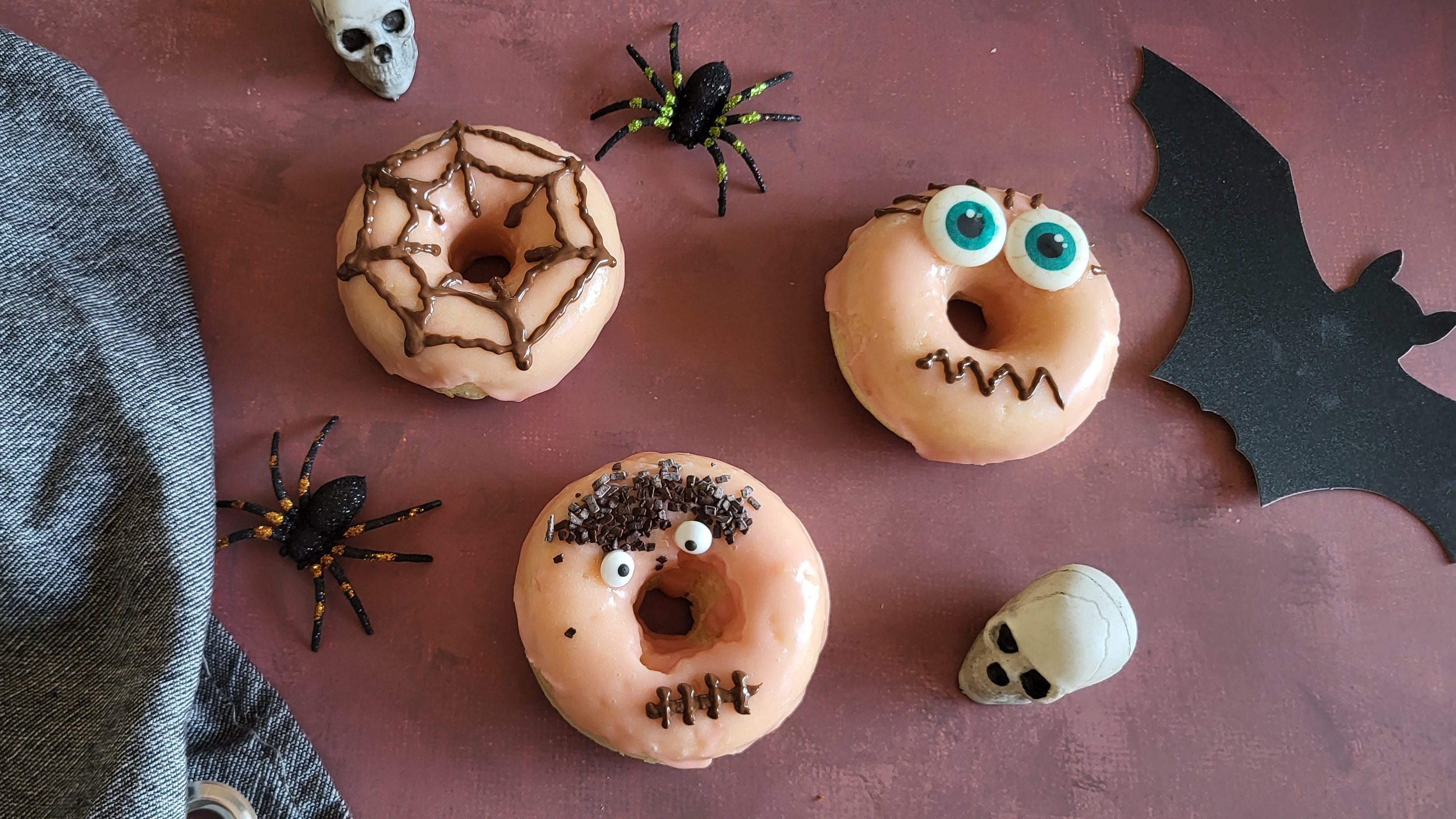 Donuts au four d’Halloween