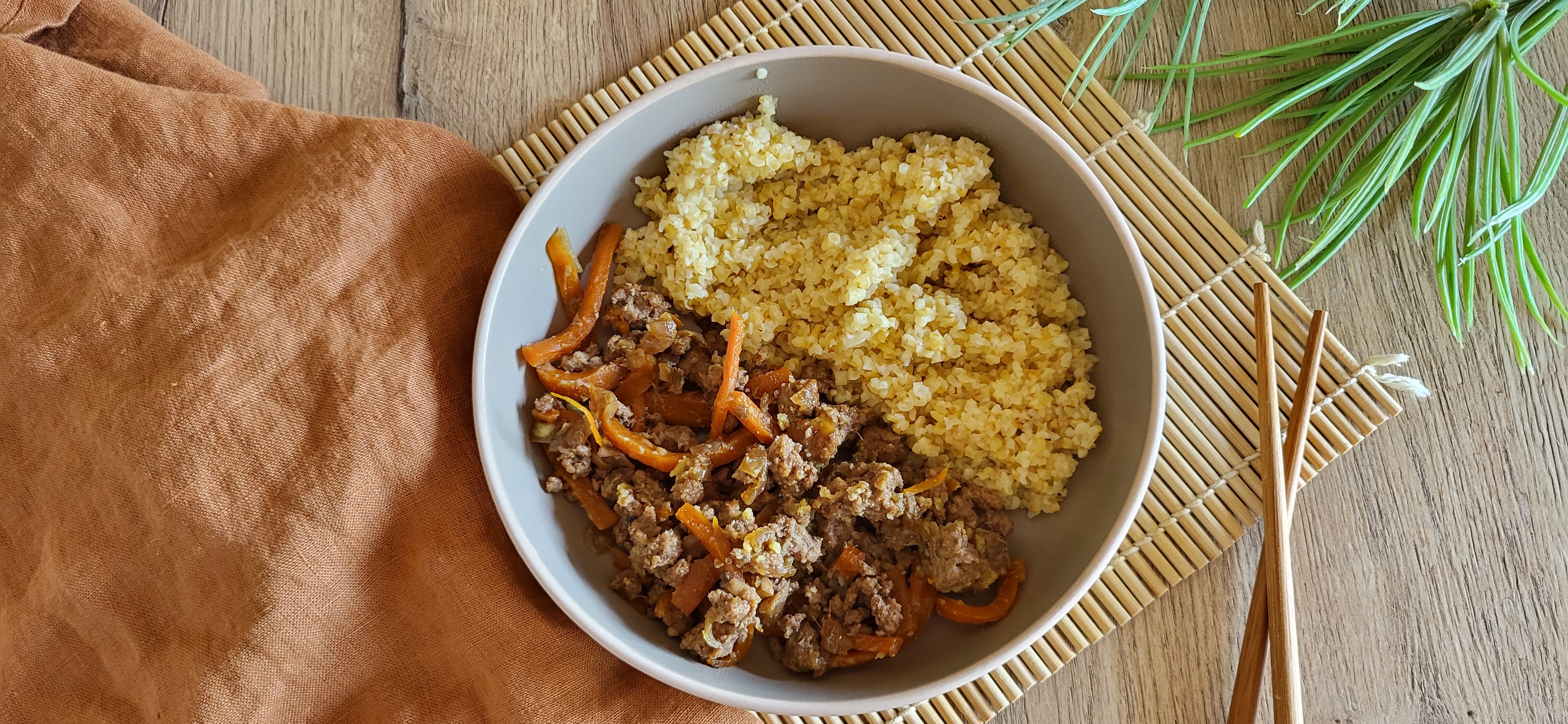 Ground beef bowl