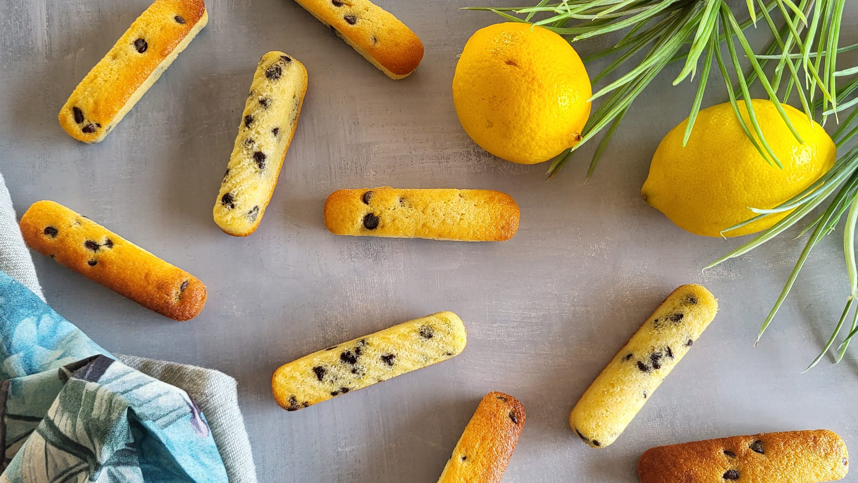 Madeleines longues citron – chocolat