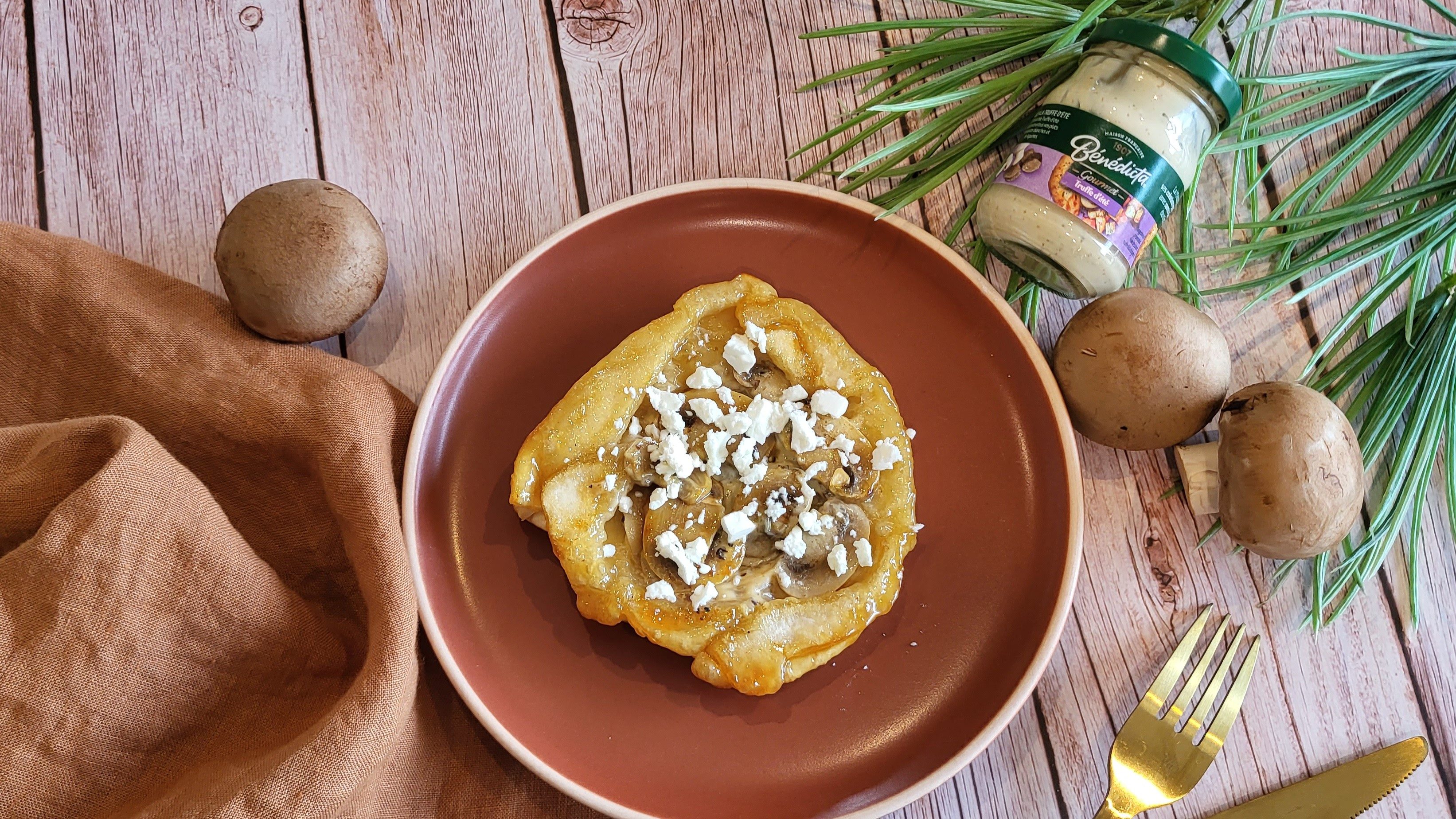 Tatin de champignons