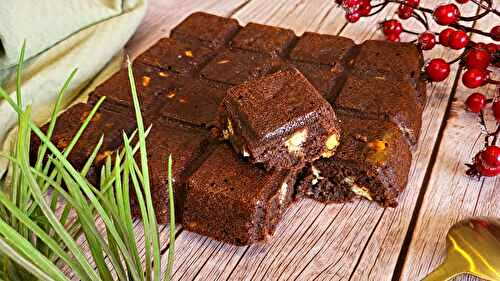 Brownie aux pépites de chocolat blanc