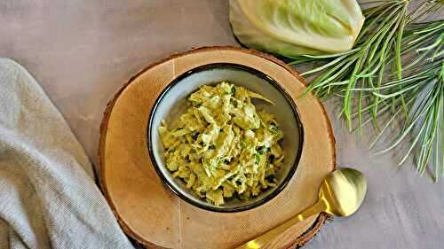 Salade de chou blanc et avocat