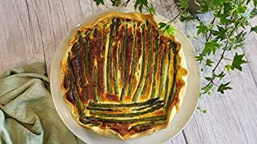 Quiche au asperges, chèvre et parmesan