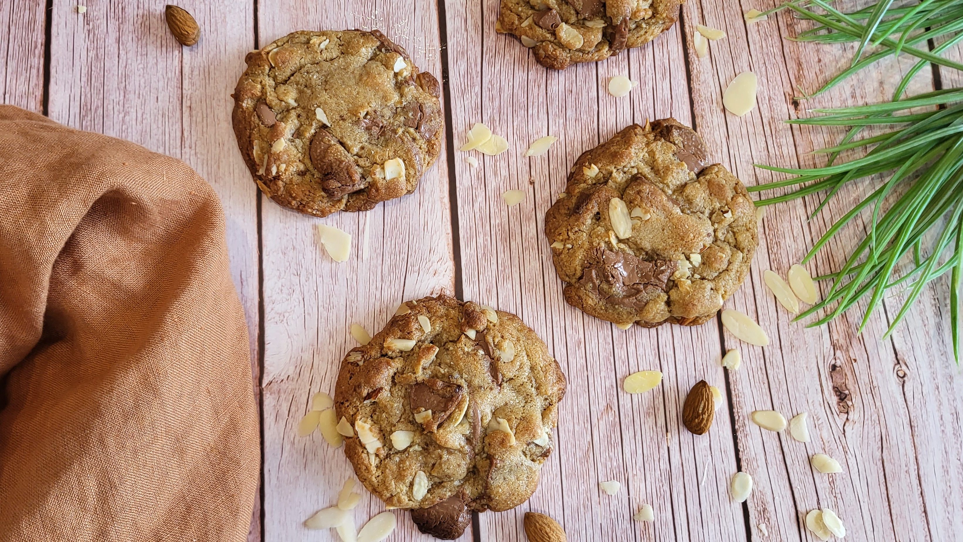 Cookies 3 amandes et chocolat