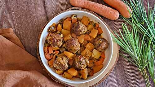 Couscous hivernal aux boulettes de viande