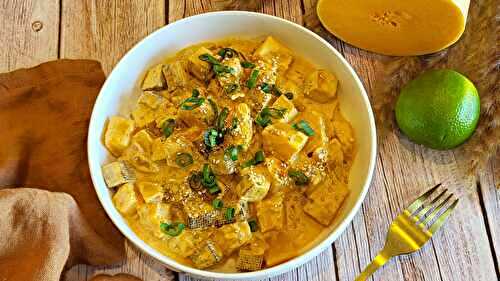 Curry de butternut et tofu
