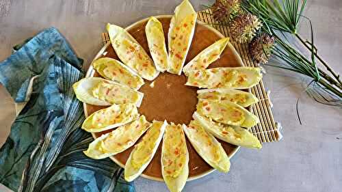 Barquettes d’endives à la salade japonaise