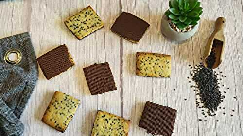 Biscuits sésame et chocolat
