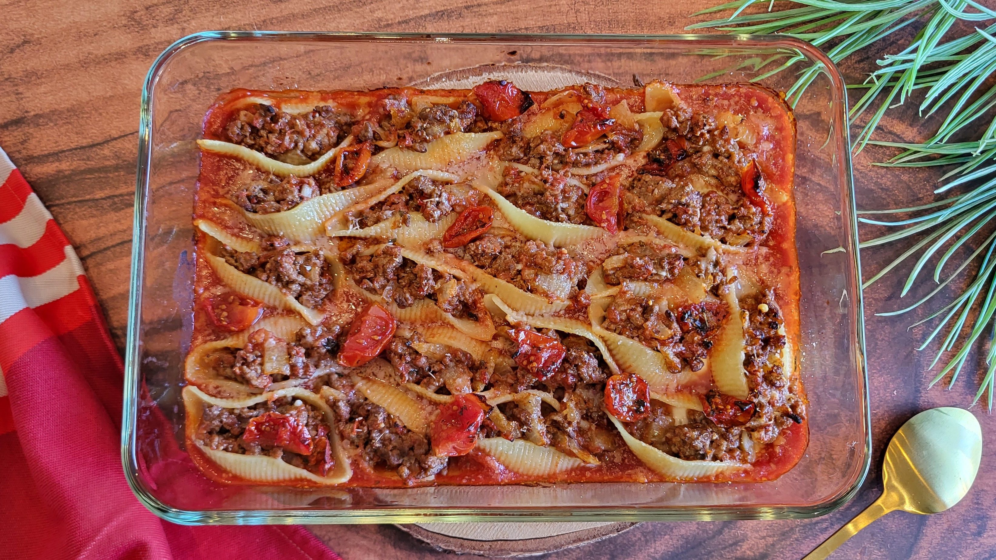 Conchiglionis à la sauce bolo et mozza