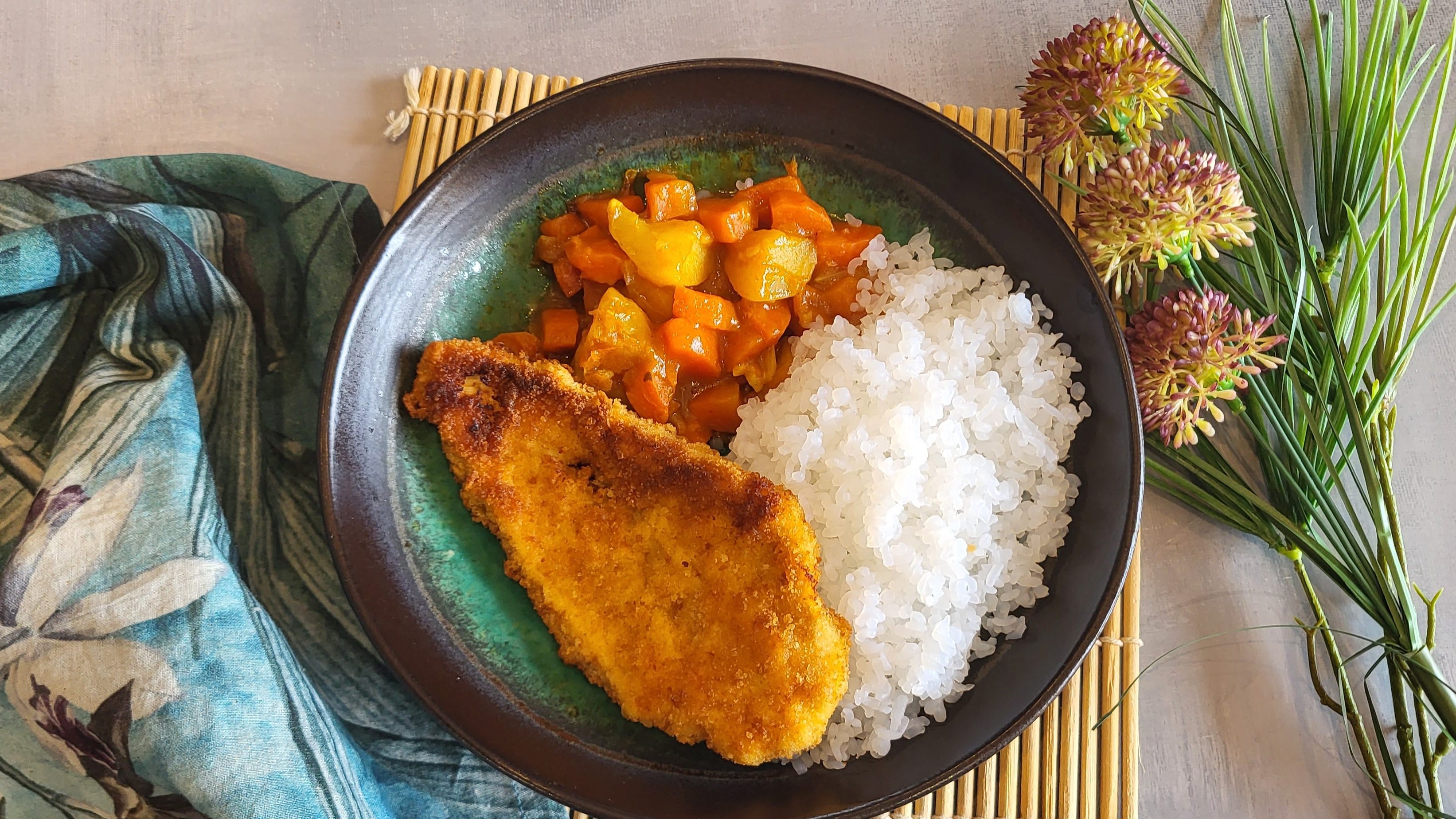Poulet katsu curry