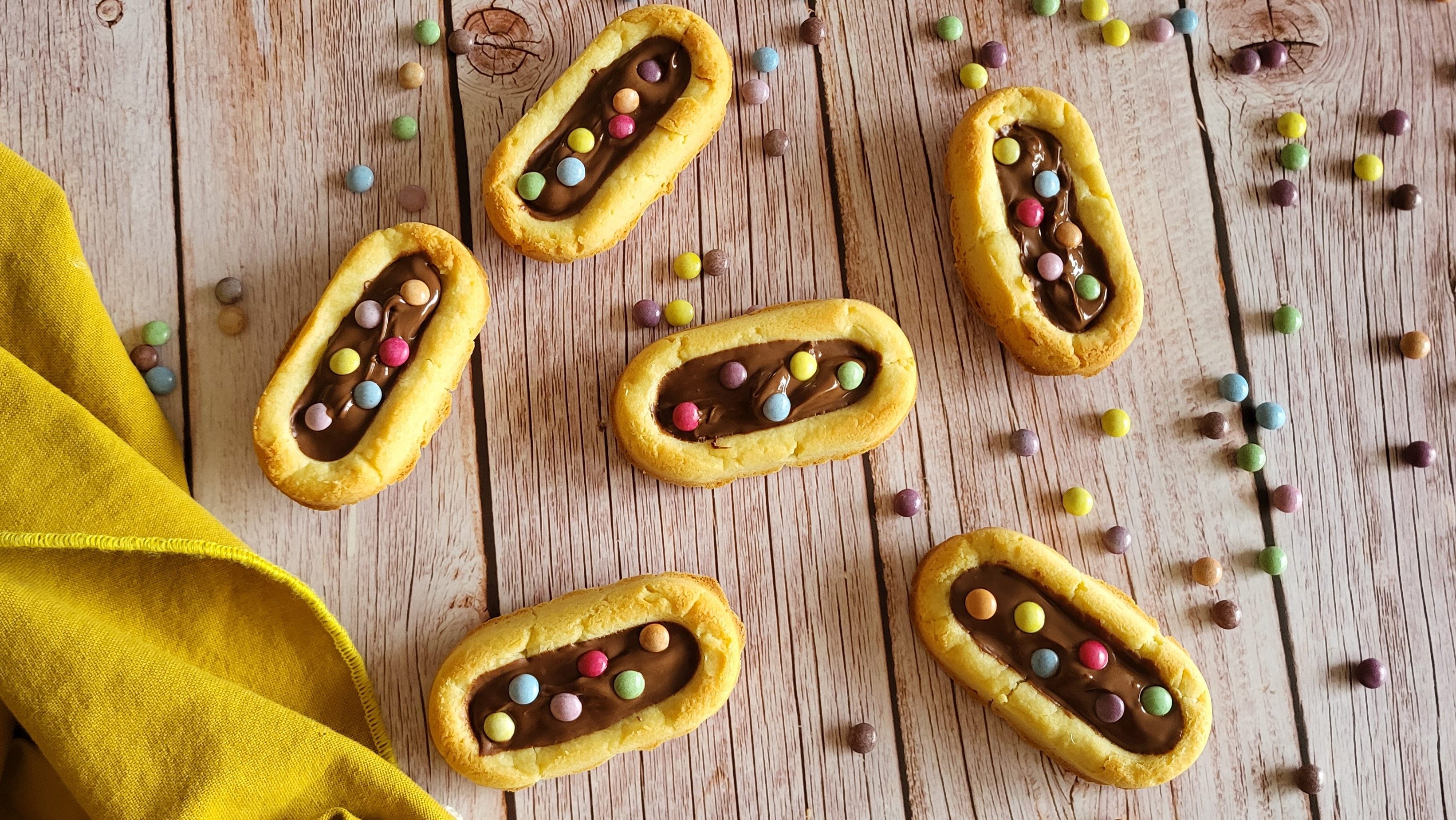 Barquettes chocolat et smarties