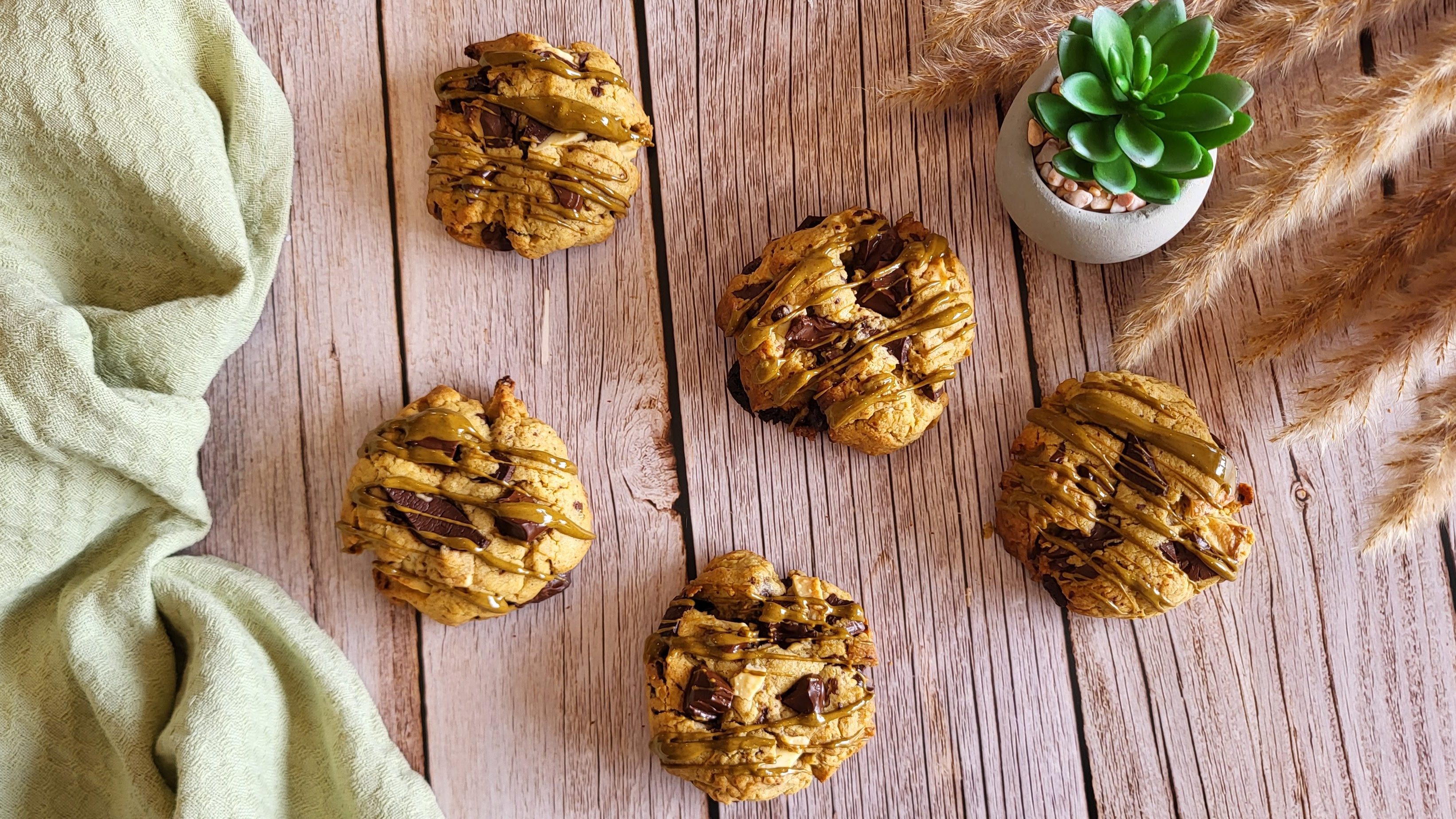 Cookies pistaches et chocolat